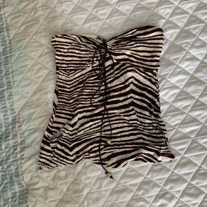 Zebra Tube Top